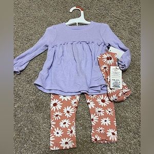 NWT Cat and Jack girls outfit size 6-9 months